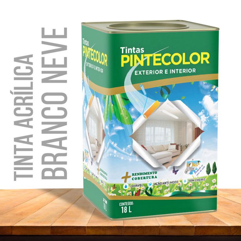 Tinta Acrlica Branco Neve 18Lt